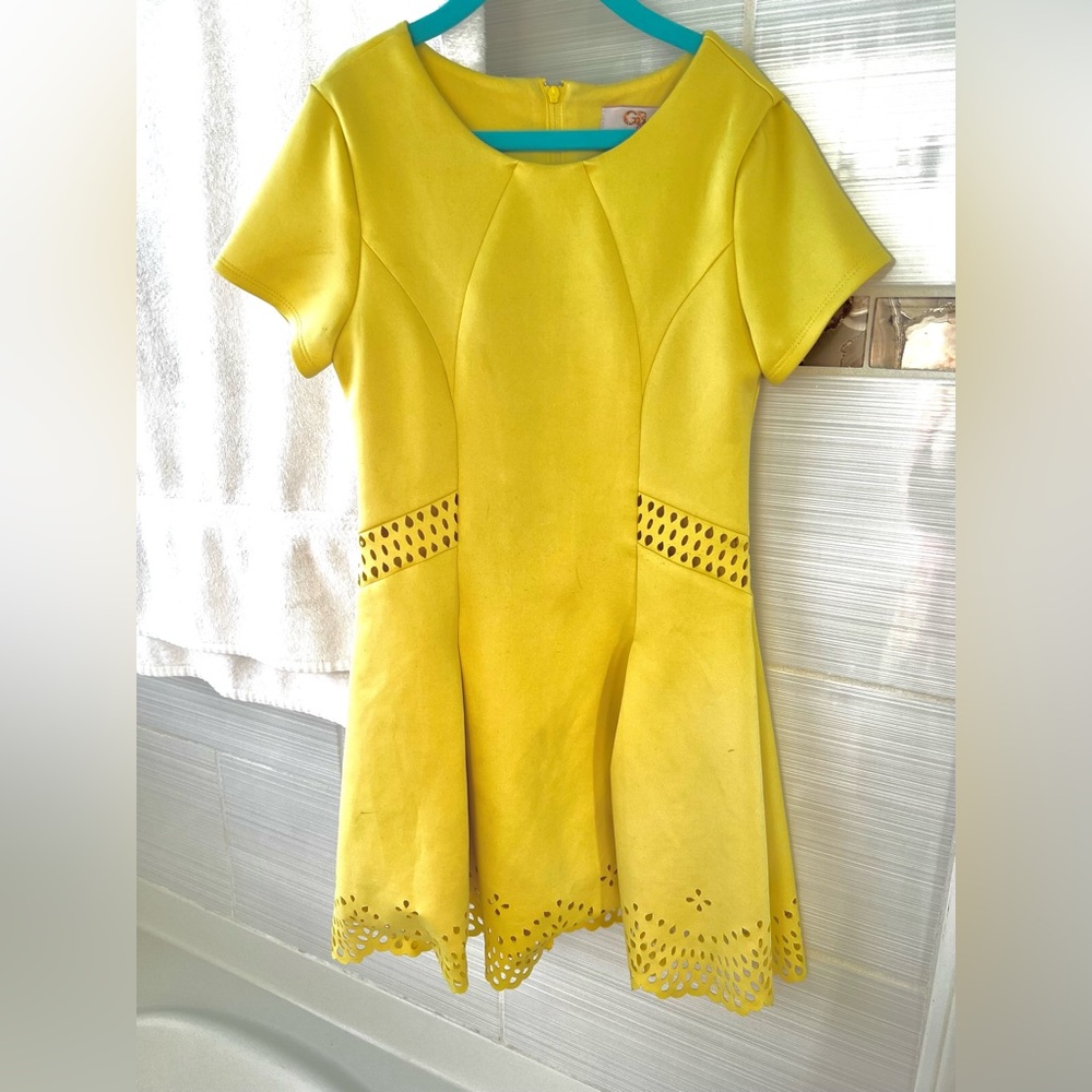 GB GIRLS | Yellow Sleeve Less Dress | 8